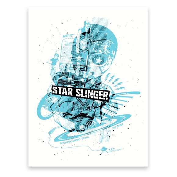 Star Slinger Silkscreen Poster - Picture 2 of 2